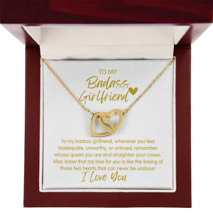 Badass Girlfriend | The Queen - Interlocking Hearts Necklace