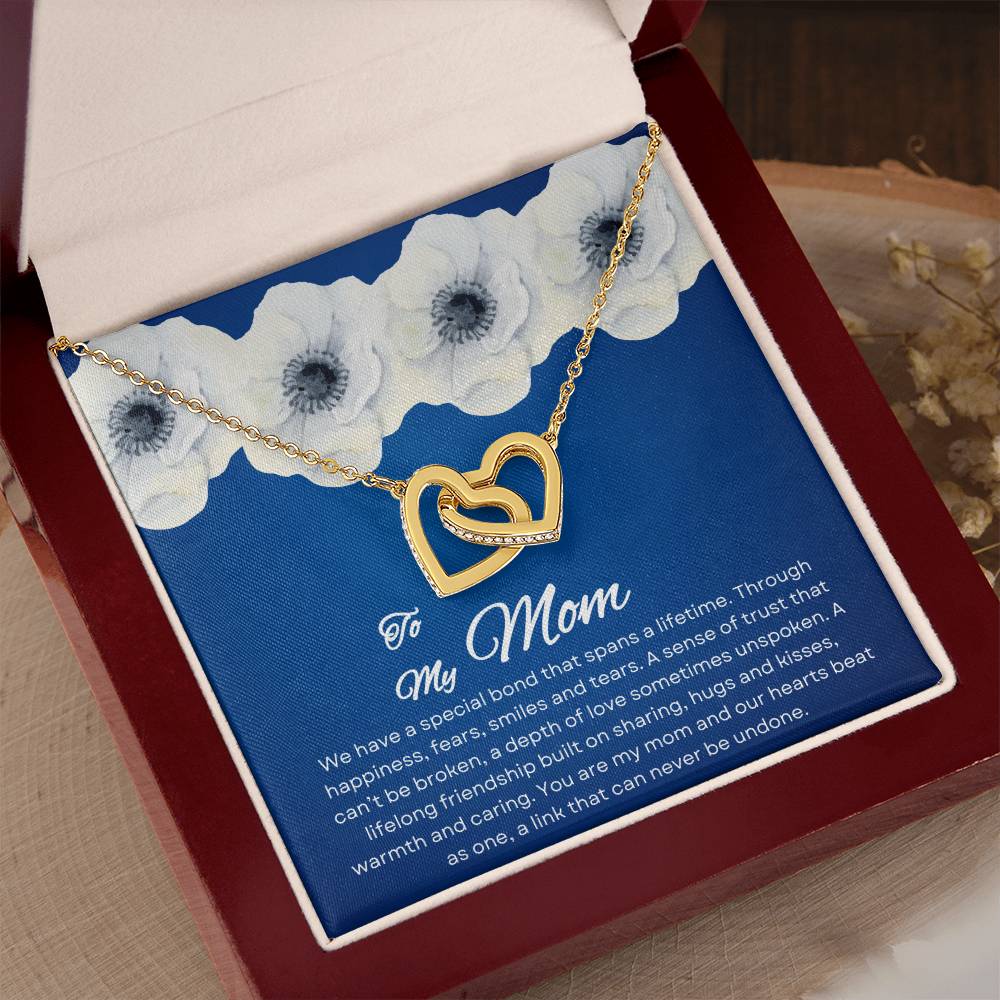 To My Mom | Special Bond - Interlocking Hearts Necklace