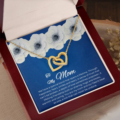 To My Mom | Special Bond - Interlocking Hearts Necklace