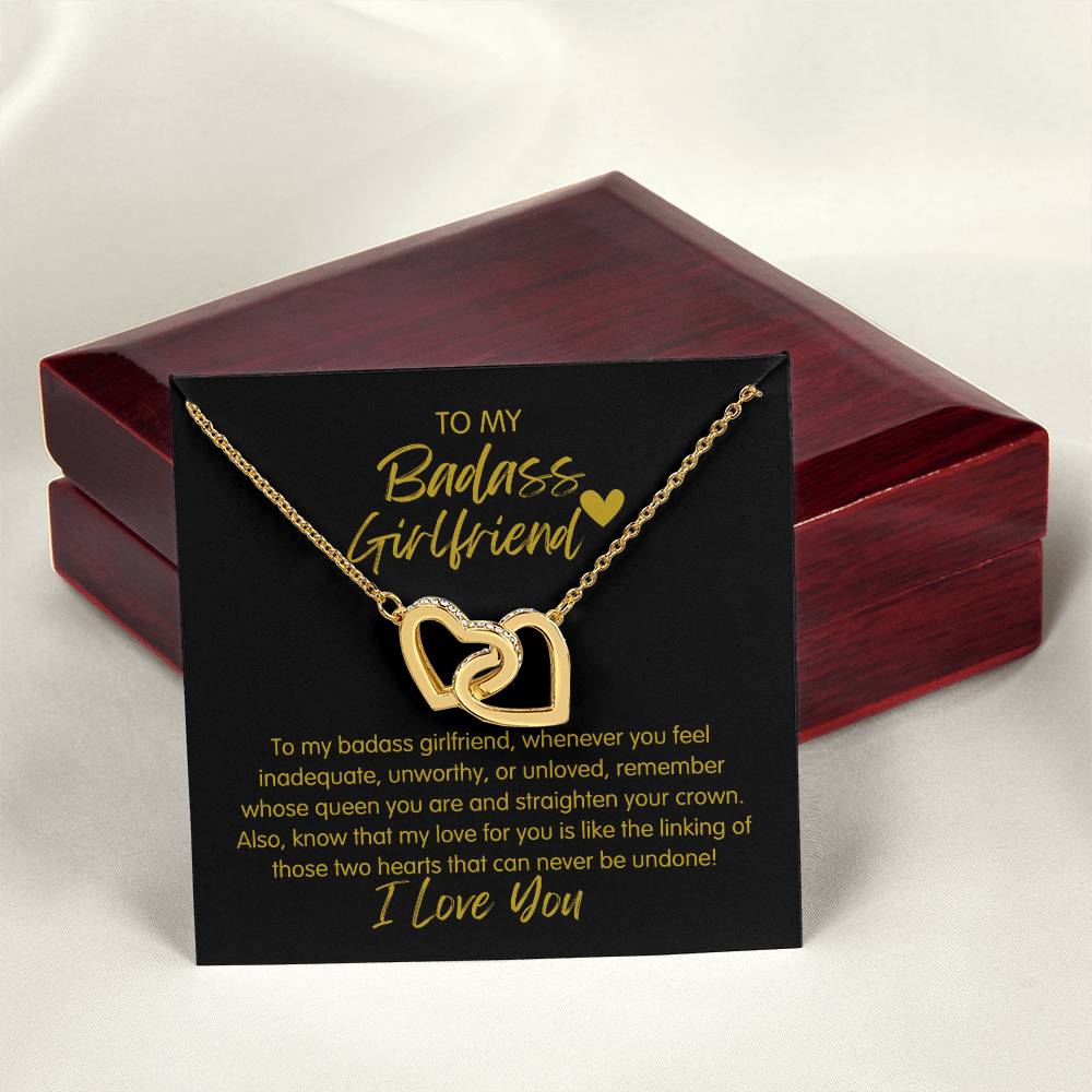 Badass Girlfriend | The Queen - Interlocking Hearts Necklace