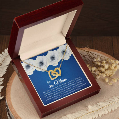 To My Mom | Special Bond - Interlocking Hearts Necklace