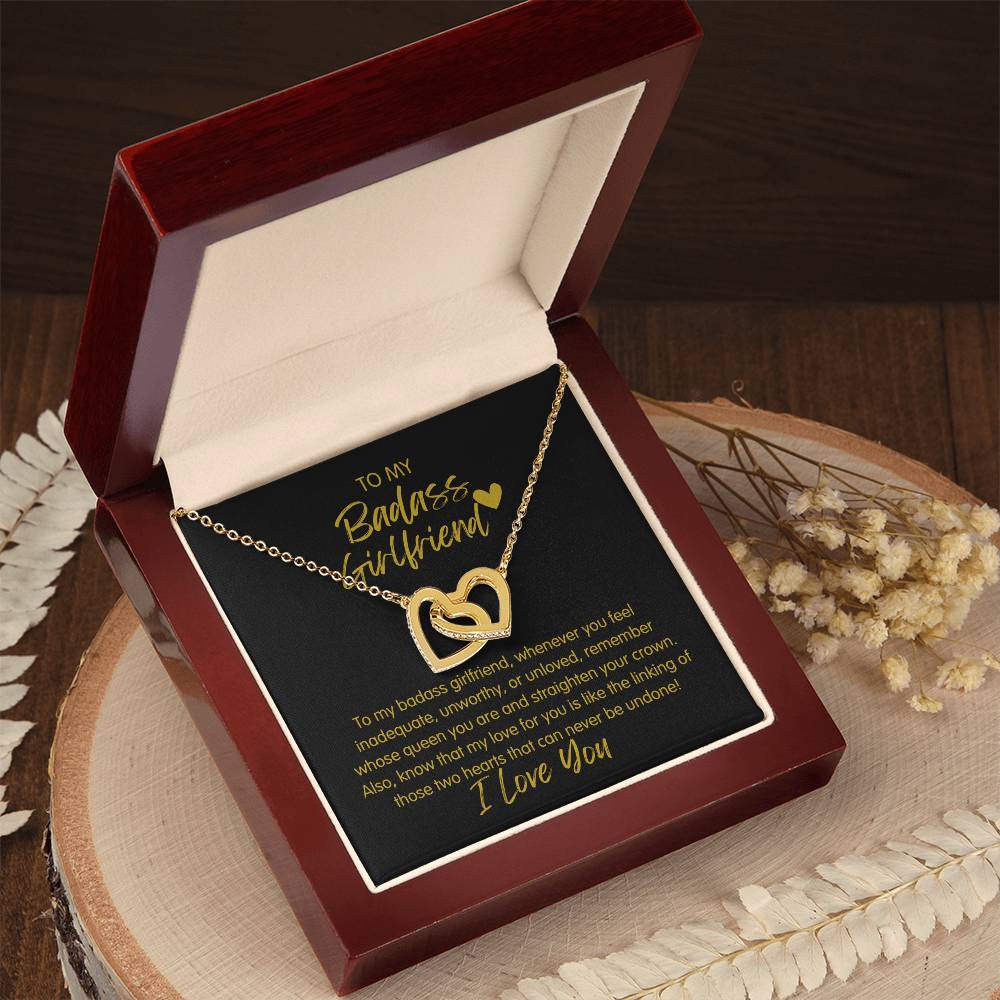 Badass Girlfriend | The Queen - Interlocking Hearts Necklace