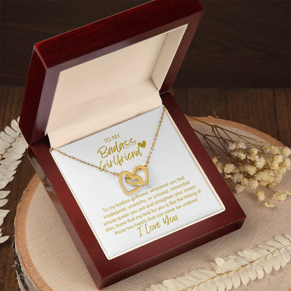 Badass Girlfriend | The Queen - Interlocking Hearts Necklace