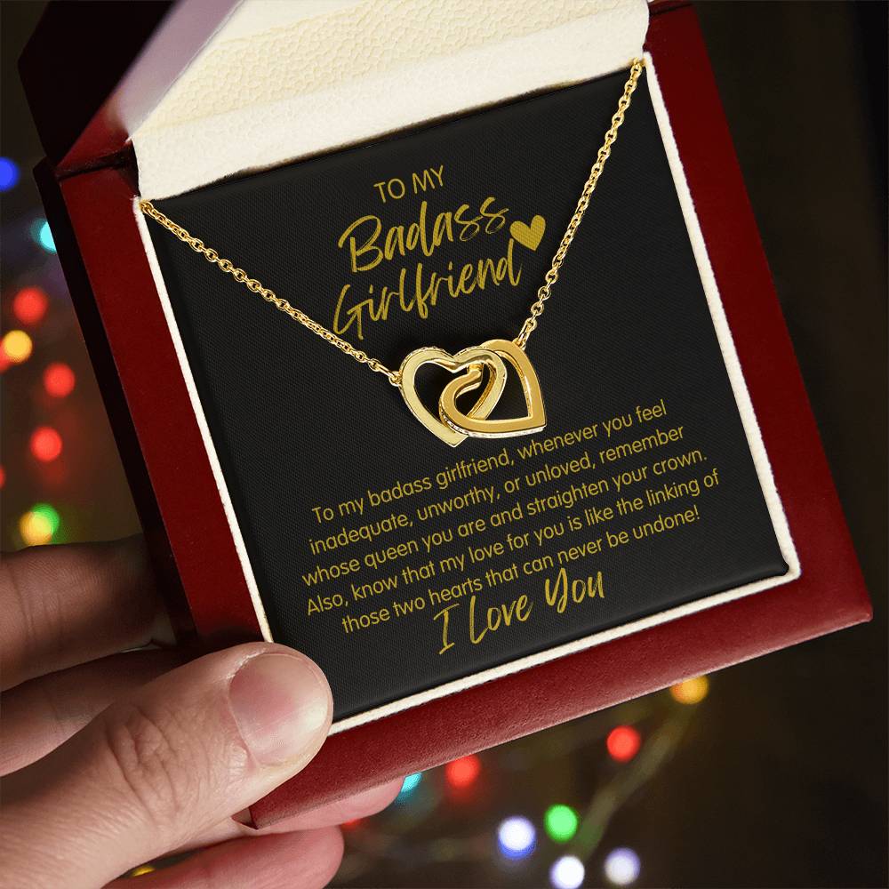 Badass Girlfriend | The Queen - Interlocking Hearts Necklace