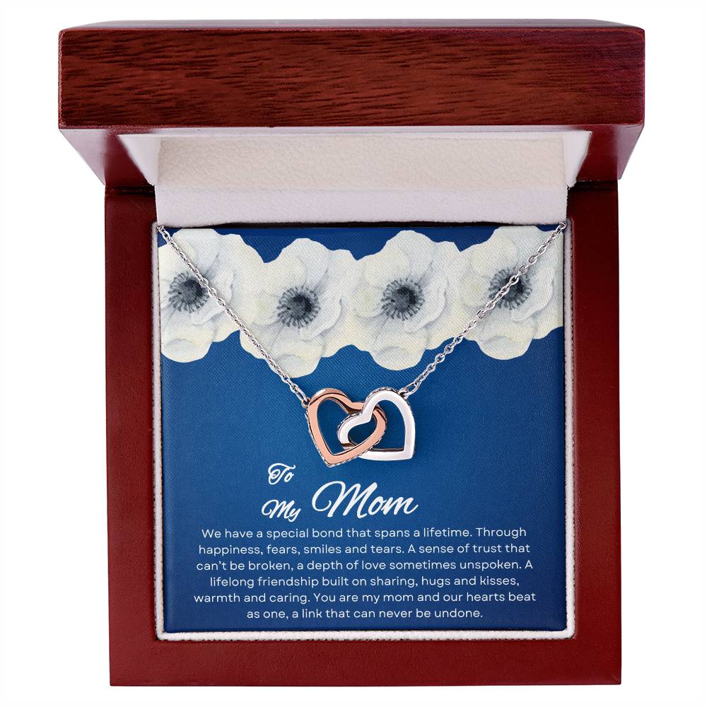 To My Mom | Special Bond - Interlocking Hearts Necklace