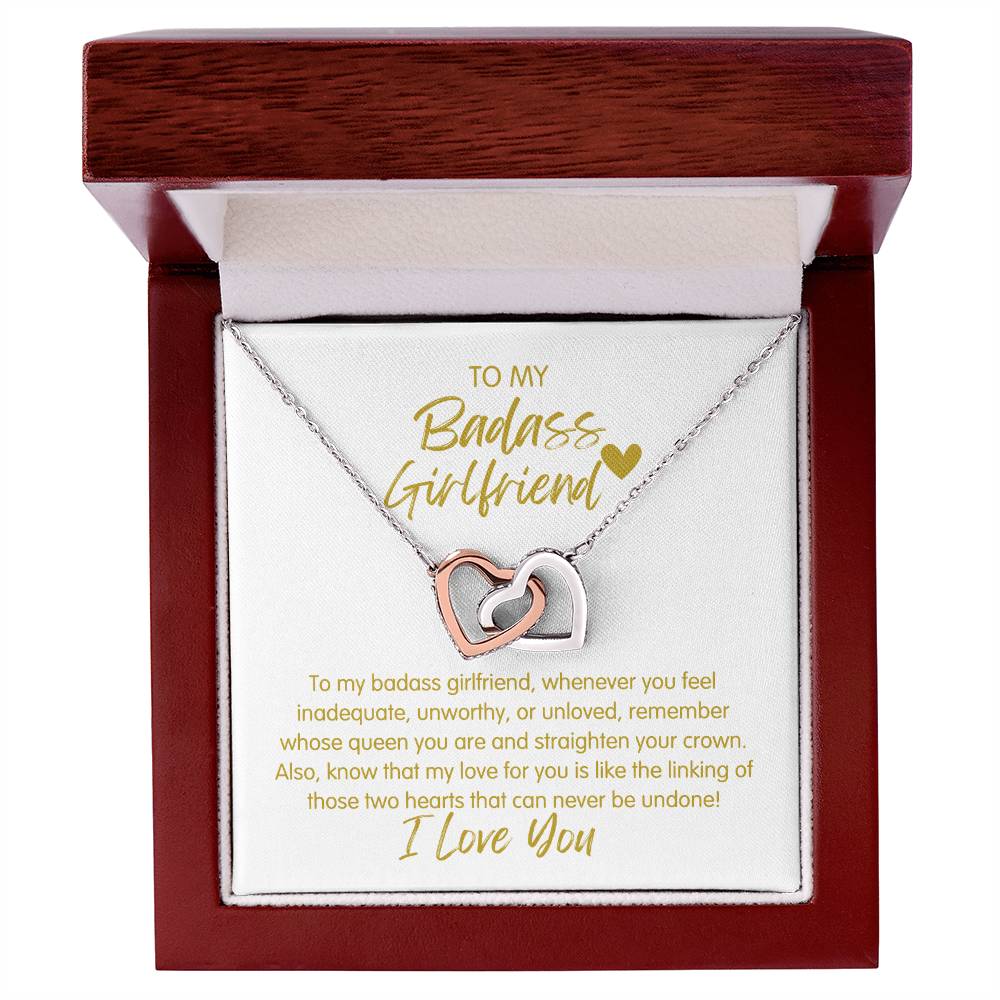 Badass Girlfriend | The Queen - Interlocking Hearts Necklace