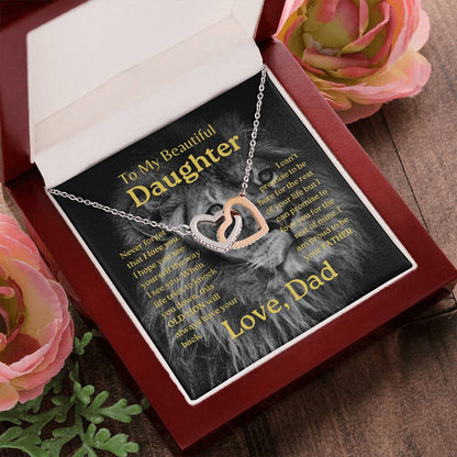My Daughter | This old lion - Interlocking Hearts Necklace