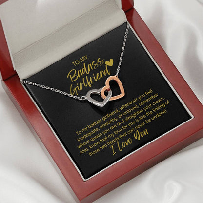 Badass Girlfriend | The Queen - Interlocking Hearts Necklace