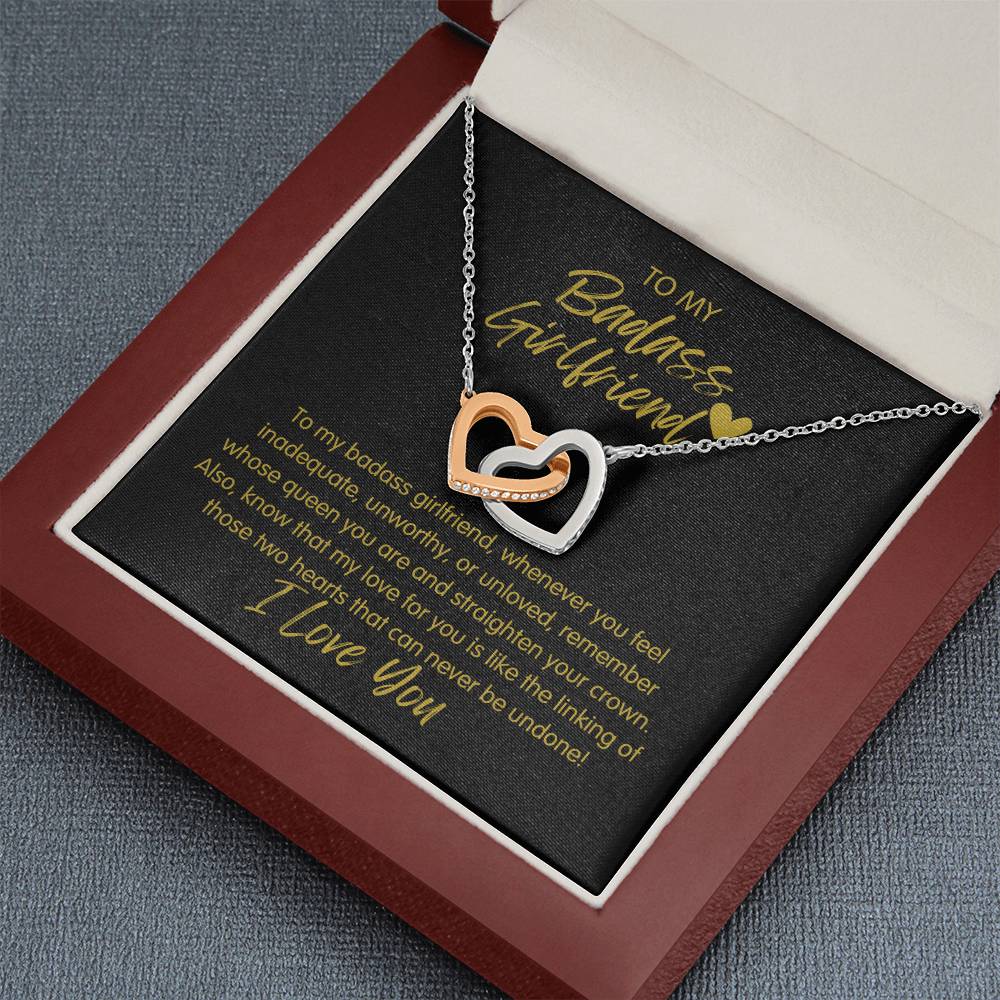 Badass Girlfriend | The Queen - Interlocking Hearts Necklace