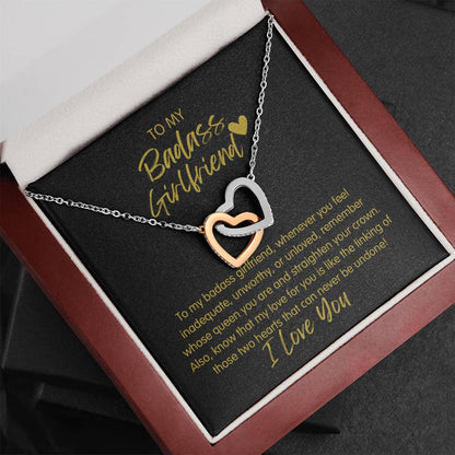 Badass Girlfriend | The Queen - Interlocking Hearts Necklace