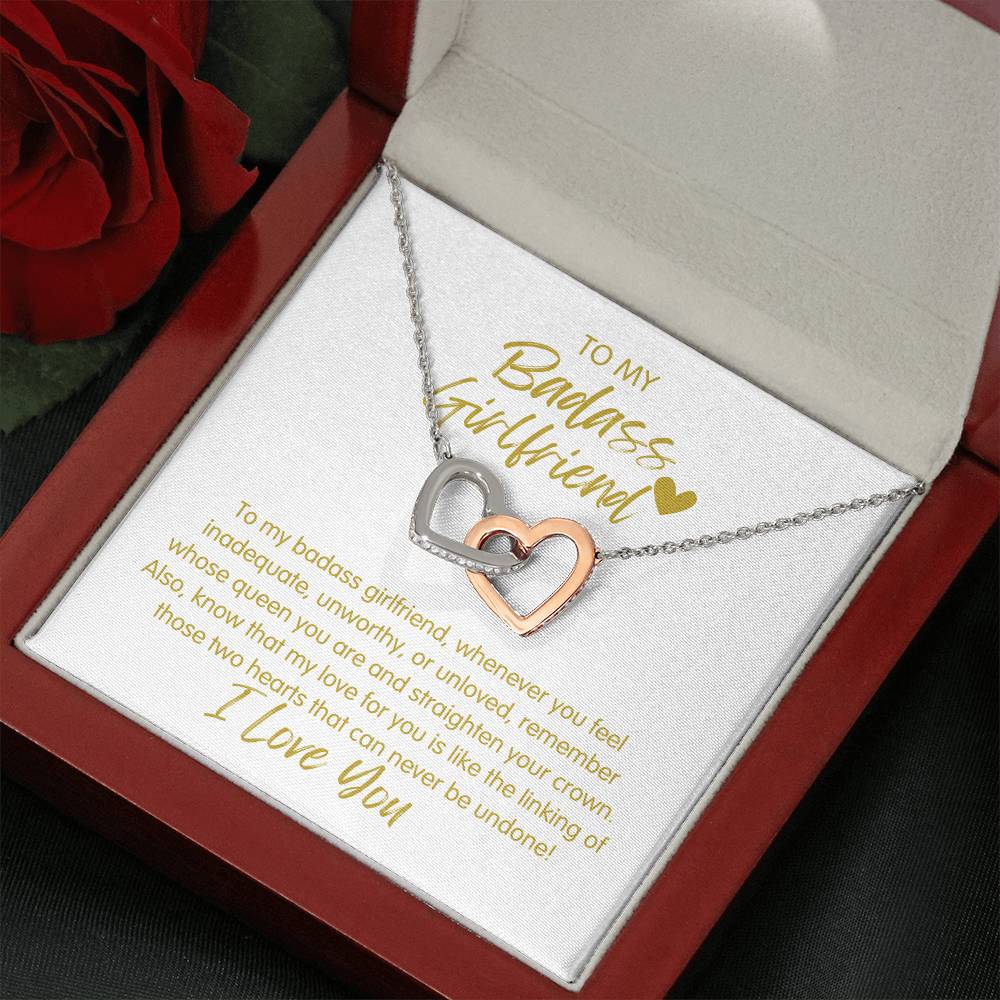 Badass Girlfriend | The Queen - Interlocking Hearts Necklace