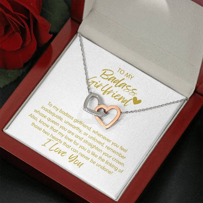Badass Girlfriend | The Queen - Interlocking Hearts Necklace
