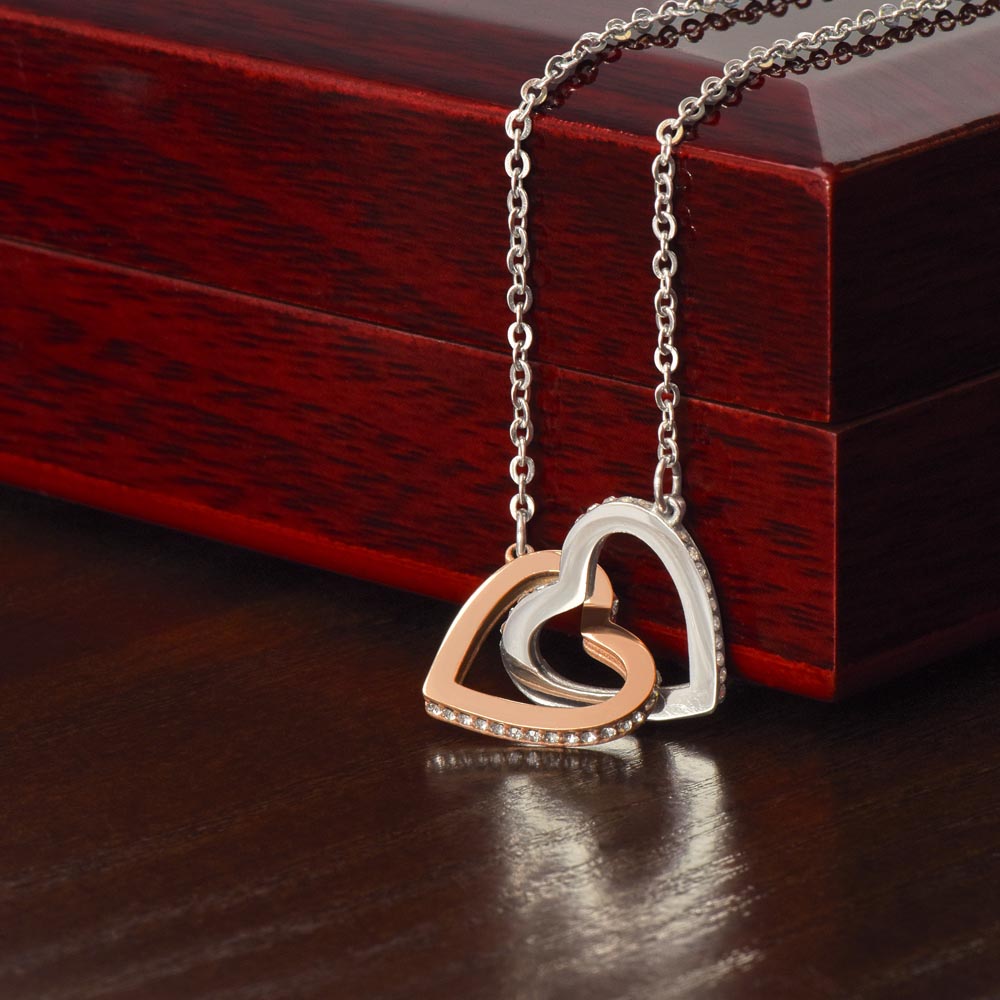 My Wife | You mean the world to me - Interlocking Hearts necklace