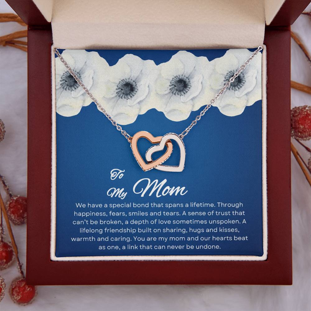 To My Mom | Special Bond - Interlocking Hearts Necklace