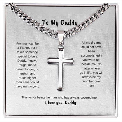 To My daddy | Cross on Cuban Link