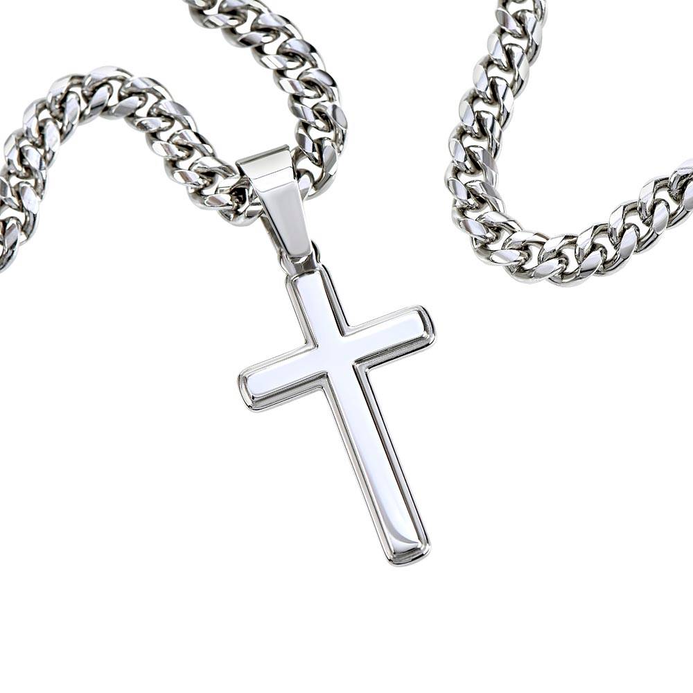 To My Daddy | Cross on Cuban Link