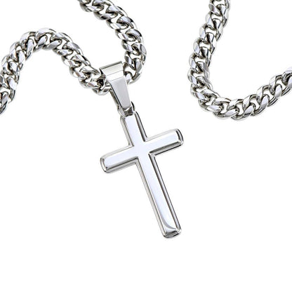 To My Daddy | Cross on Cuban Link