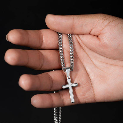 To My Daddy | Cross on Cuban Link