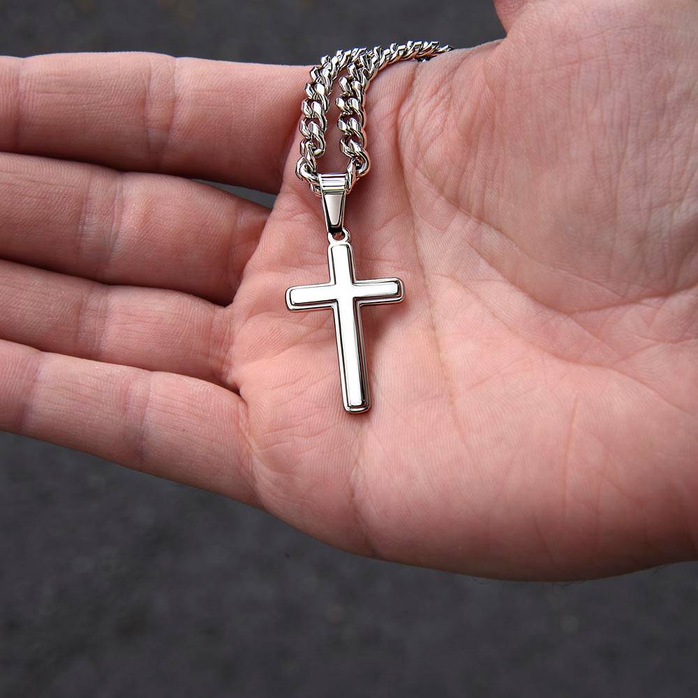 To My Stepdad | Cross on Cuban Link