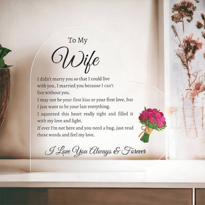 To My Wife - I Can't Live Without You