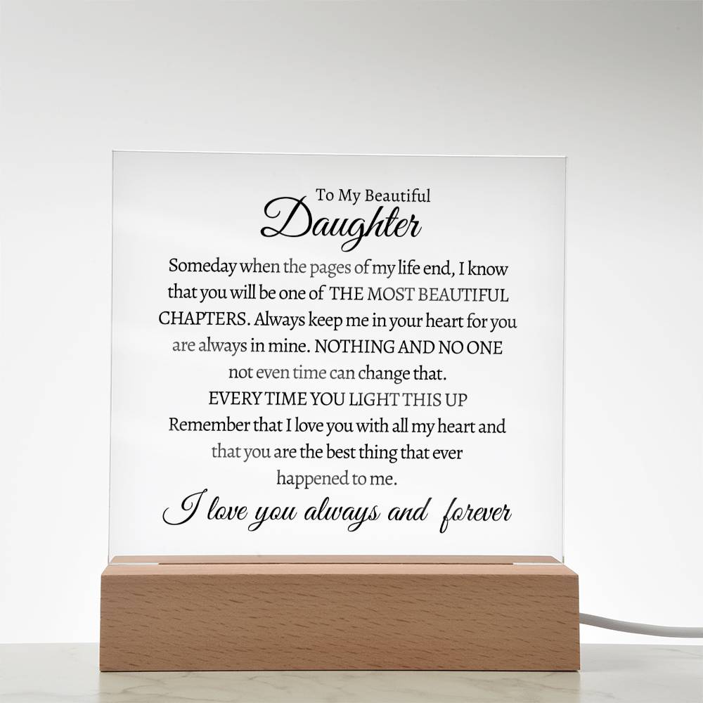 To My Daughter – The Most Beautiful Chapter