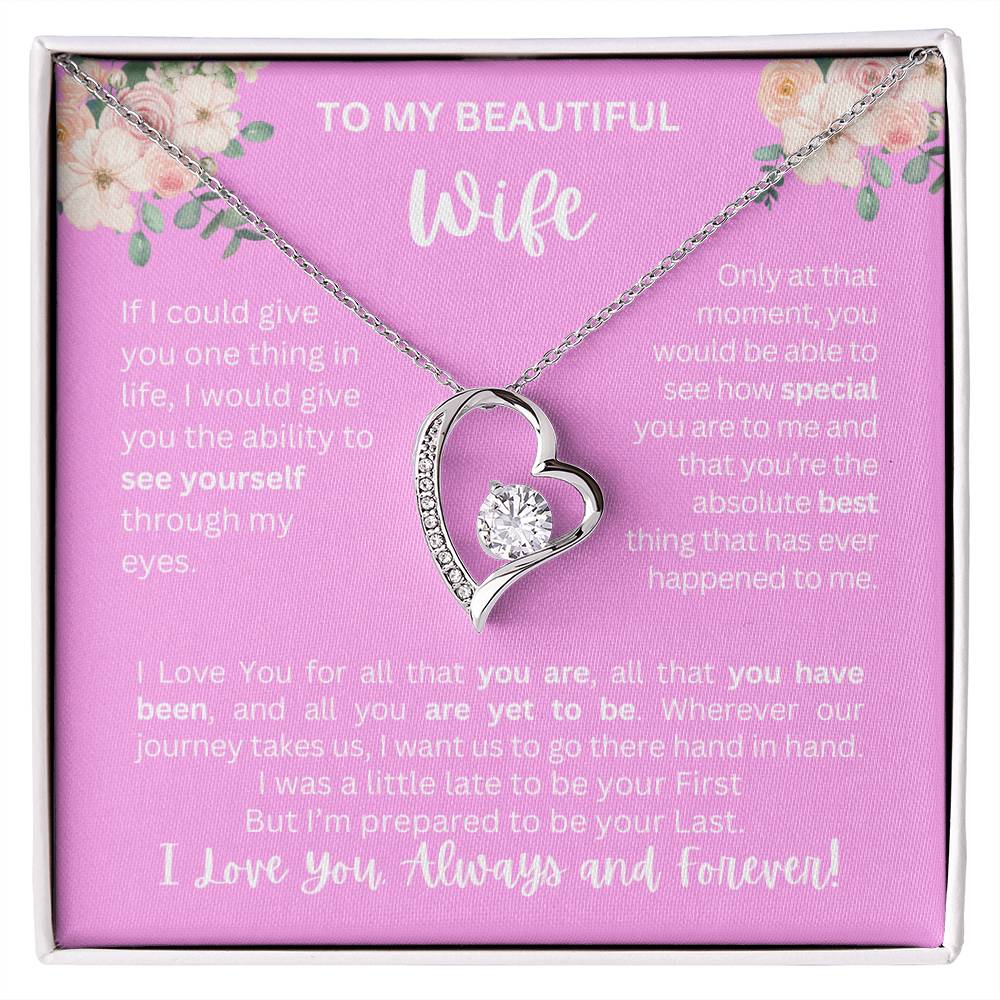 To My Wife | See Through My Eyes – Forever Love Necklace