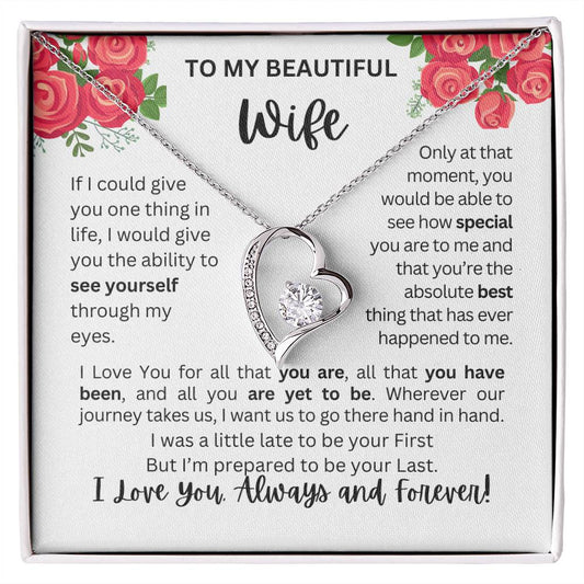 To My Wife | See Through My Eyes – Forever Love Necklace