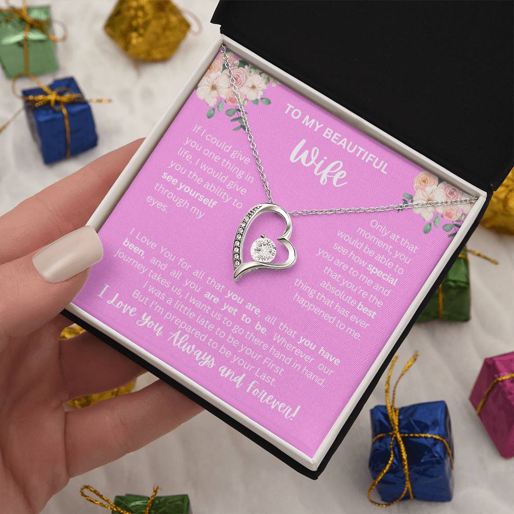 To My Wife | See Through My Eyes – Forever Love Necklace