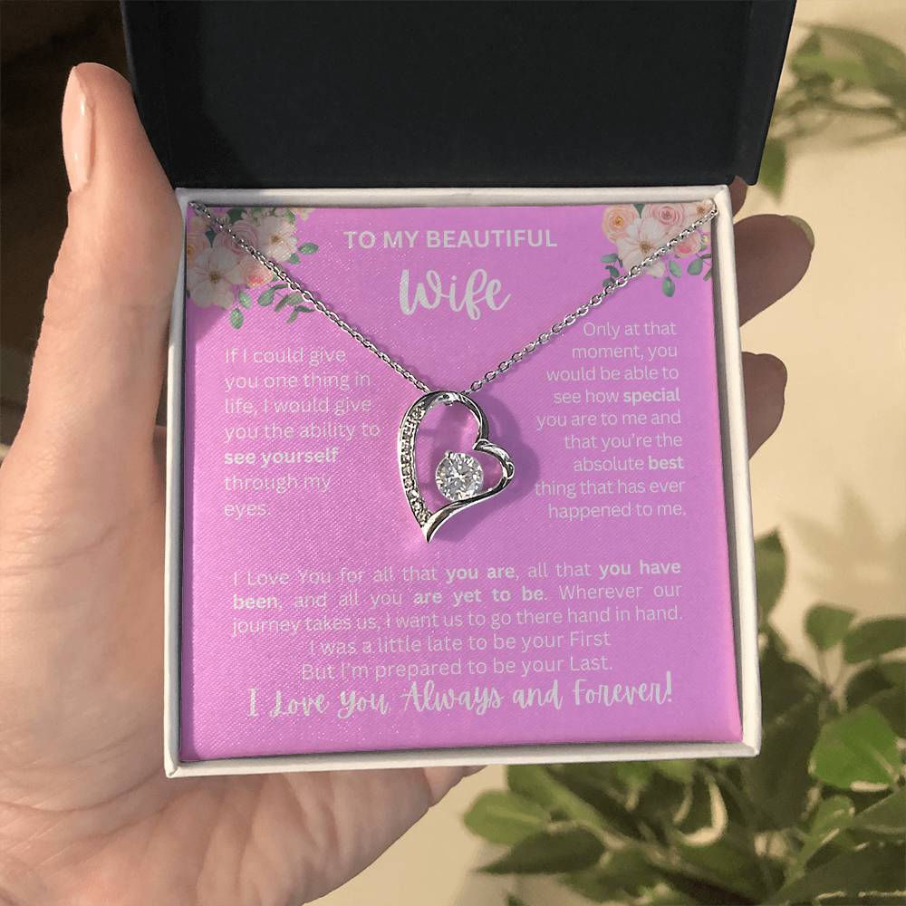 To My Wife | See Through My Eyes – Forever Love Necklace