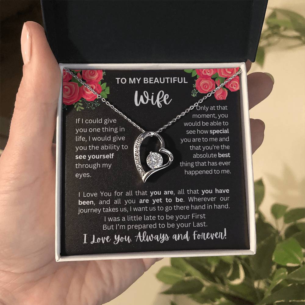 To My Wife | See Through My Eyes – Forever Love Necklace