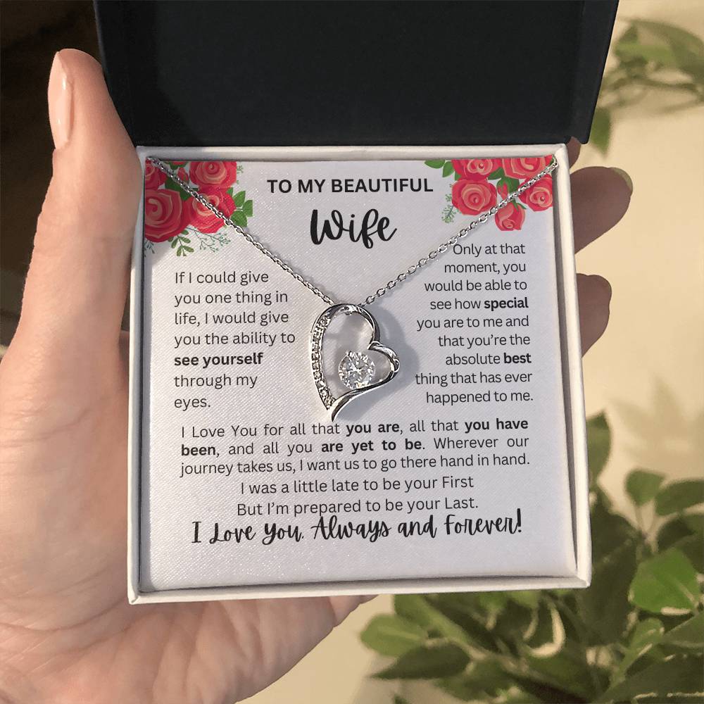 To My Wife | See Through My Eyes – Forever Love Necklace