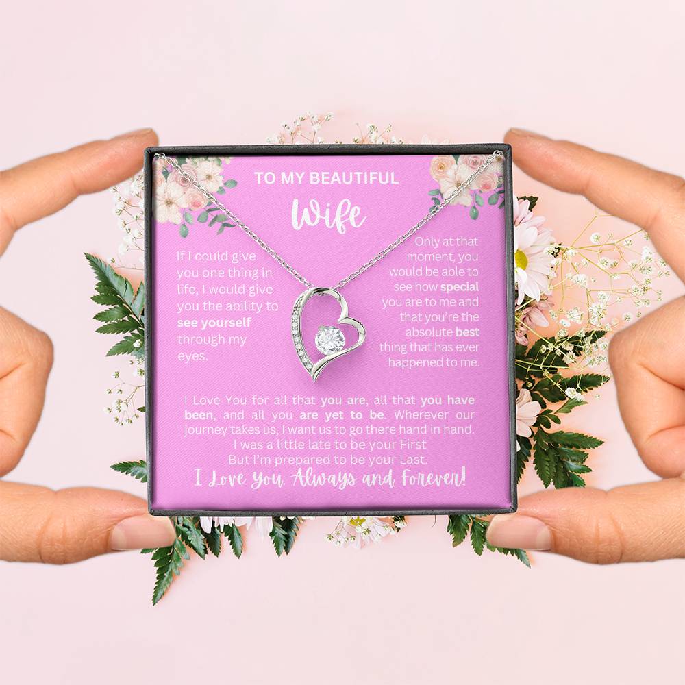 To My Wife | See Through My Eyes – Forever Love Necklace