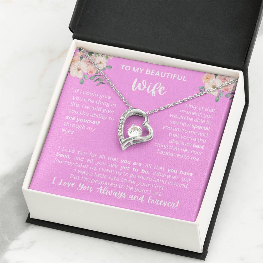 To My Wife | See Through My Eyes – Forever Love Necklace