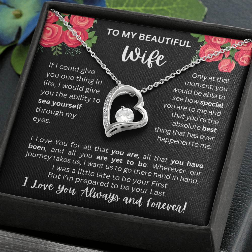 To My Wife | See Through My Eyes – Forever Love Necklace