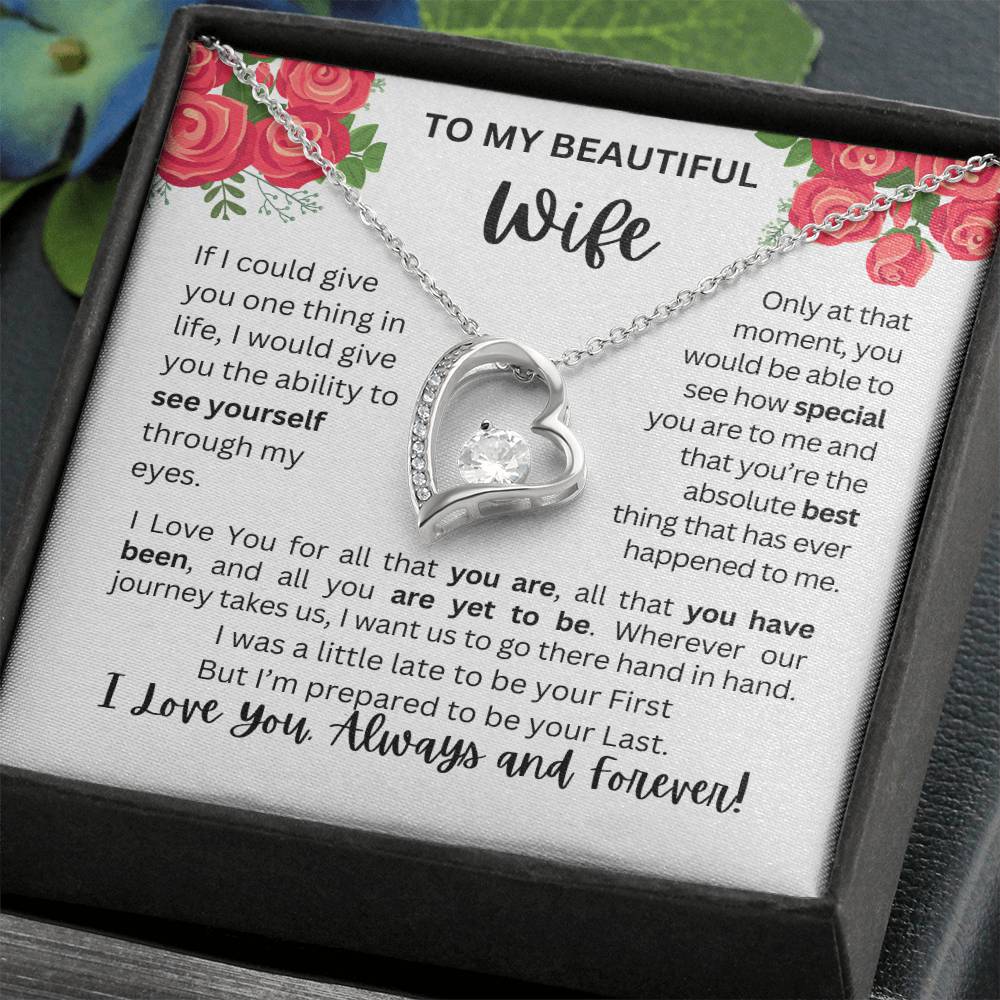 To My Wife | See Through My Eyes – Forever Love Necklace