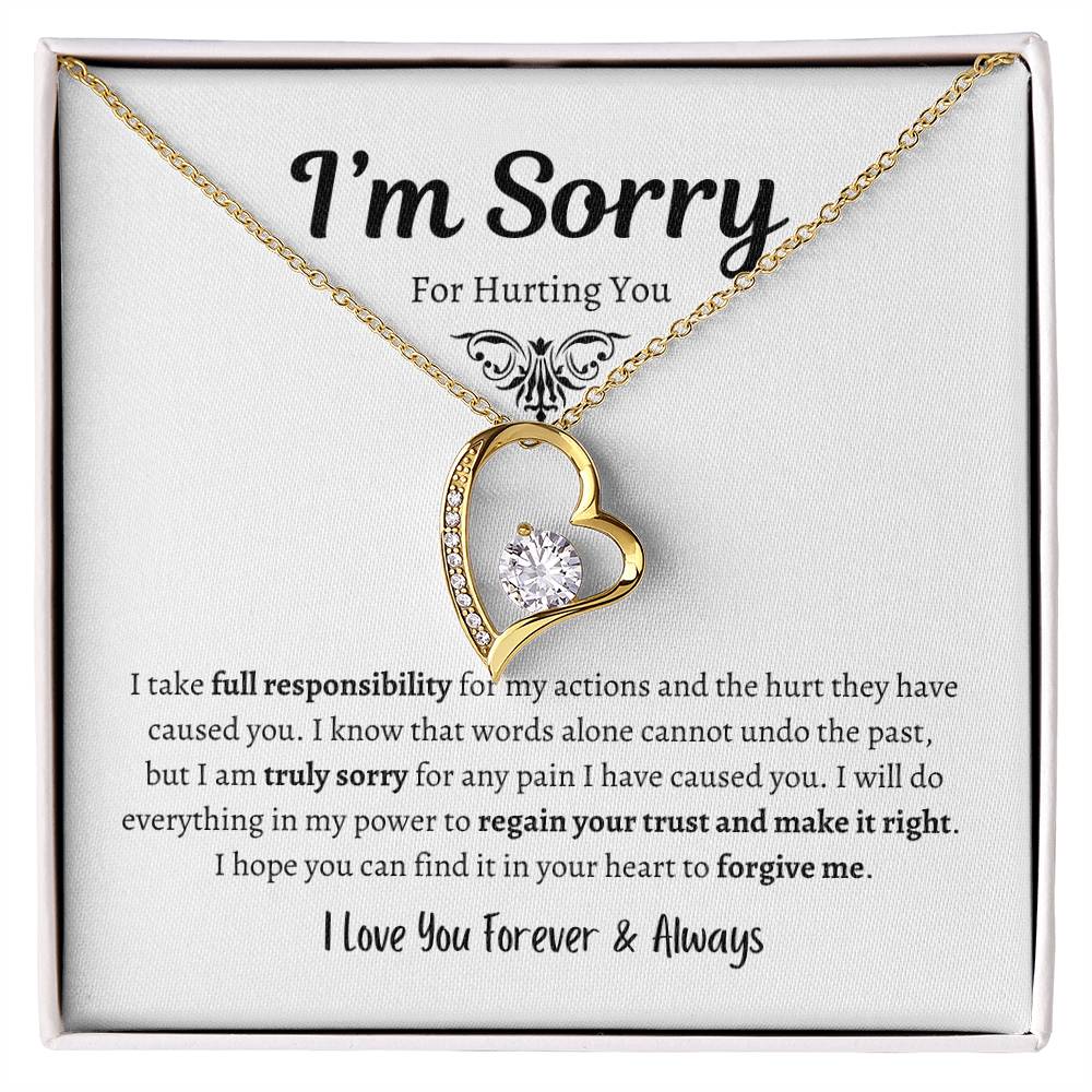 I'm Sorry For Hurting You - Forever Love Necklace