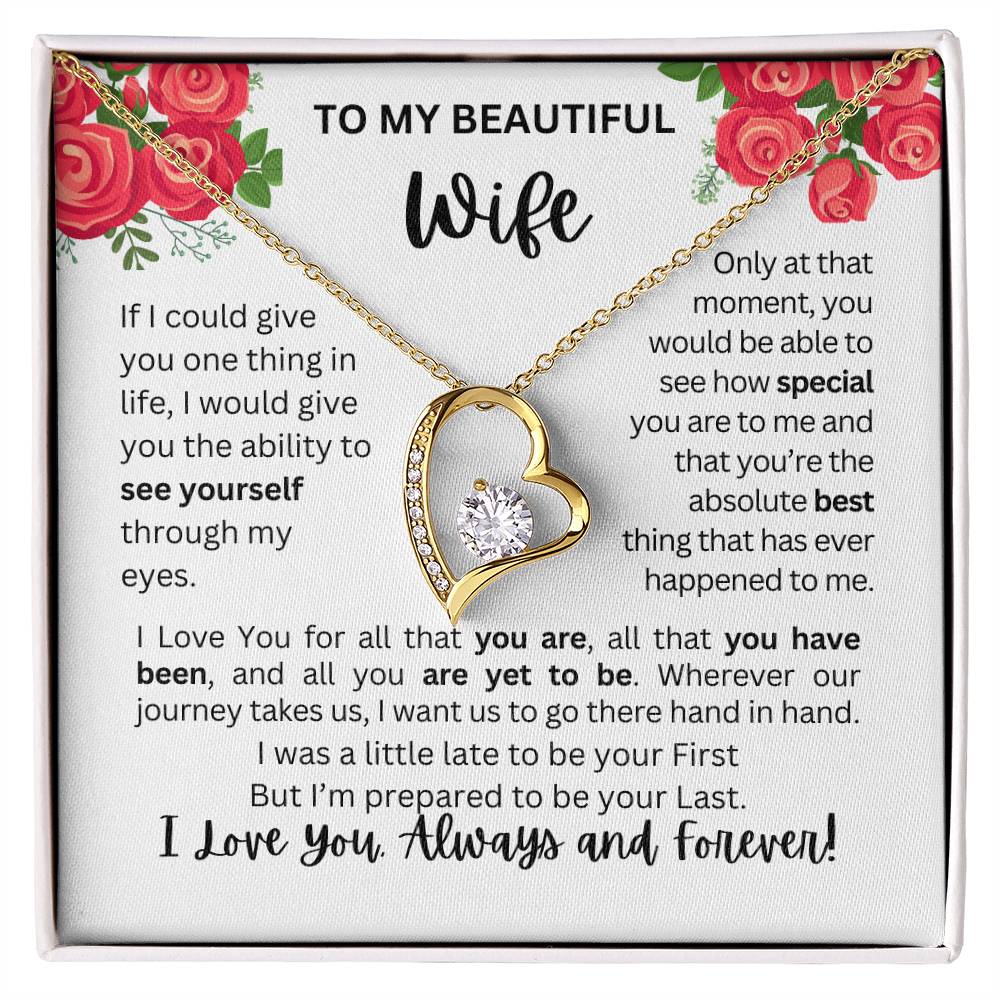 To My Wife | See Through My Eyes – Forever Love Necklace