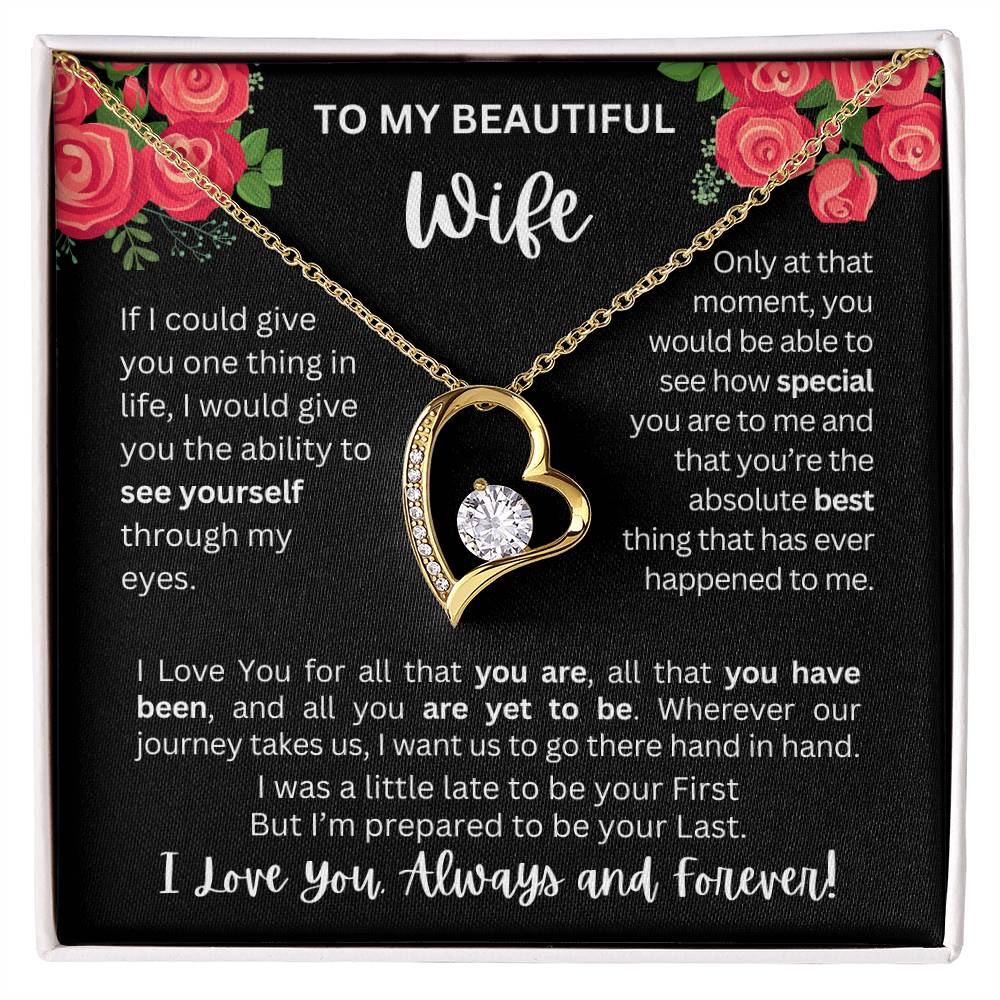 To My Wife | See Through My Eyes – Forever Love Necklace