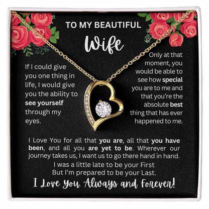 To My Wife | See Through My Eyes – Forever Love Necklace