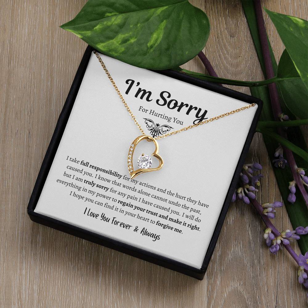 I'm Sorry For Hurting You - Forever Love Necklace