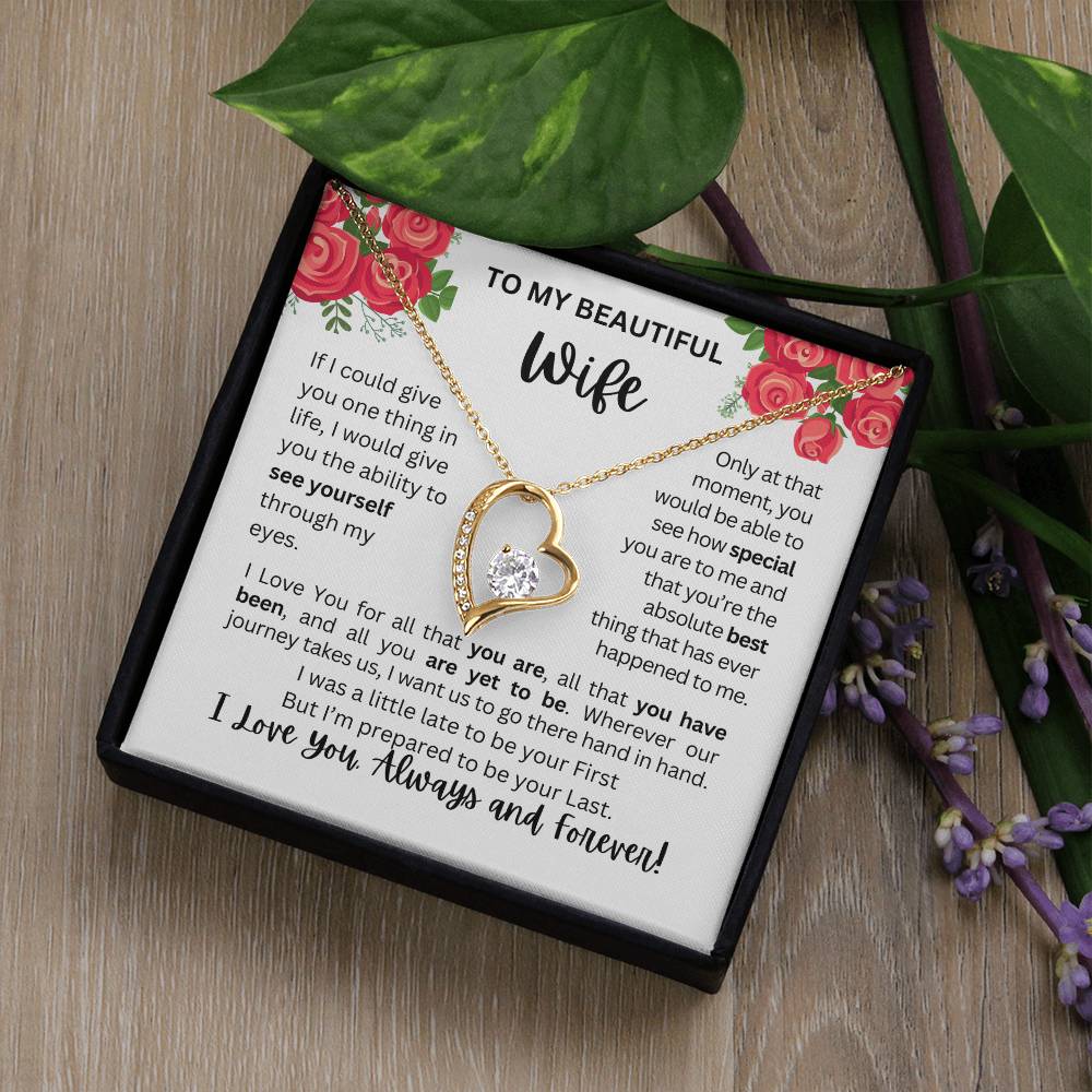 To My Wife | See Through My Eyes – Forever Love Necklace