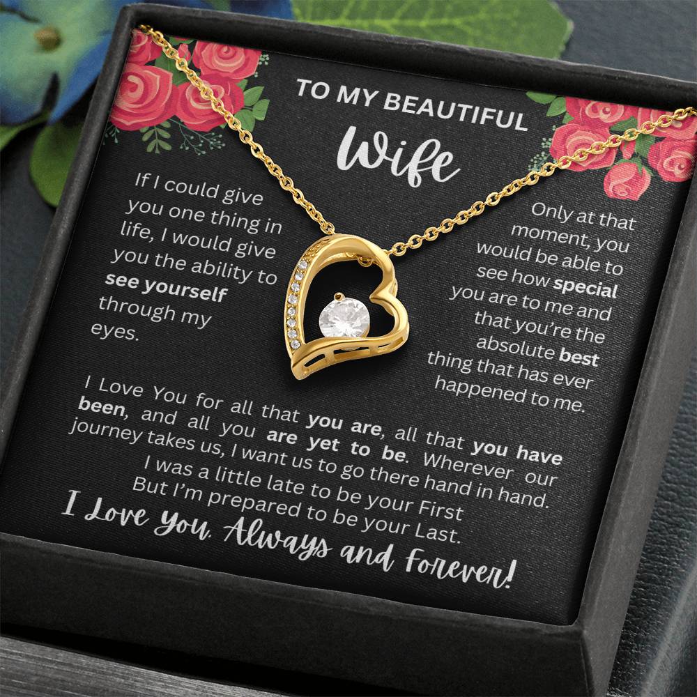 To My Wife | See Through My Eyes – Forever Love Necklace
