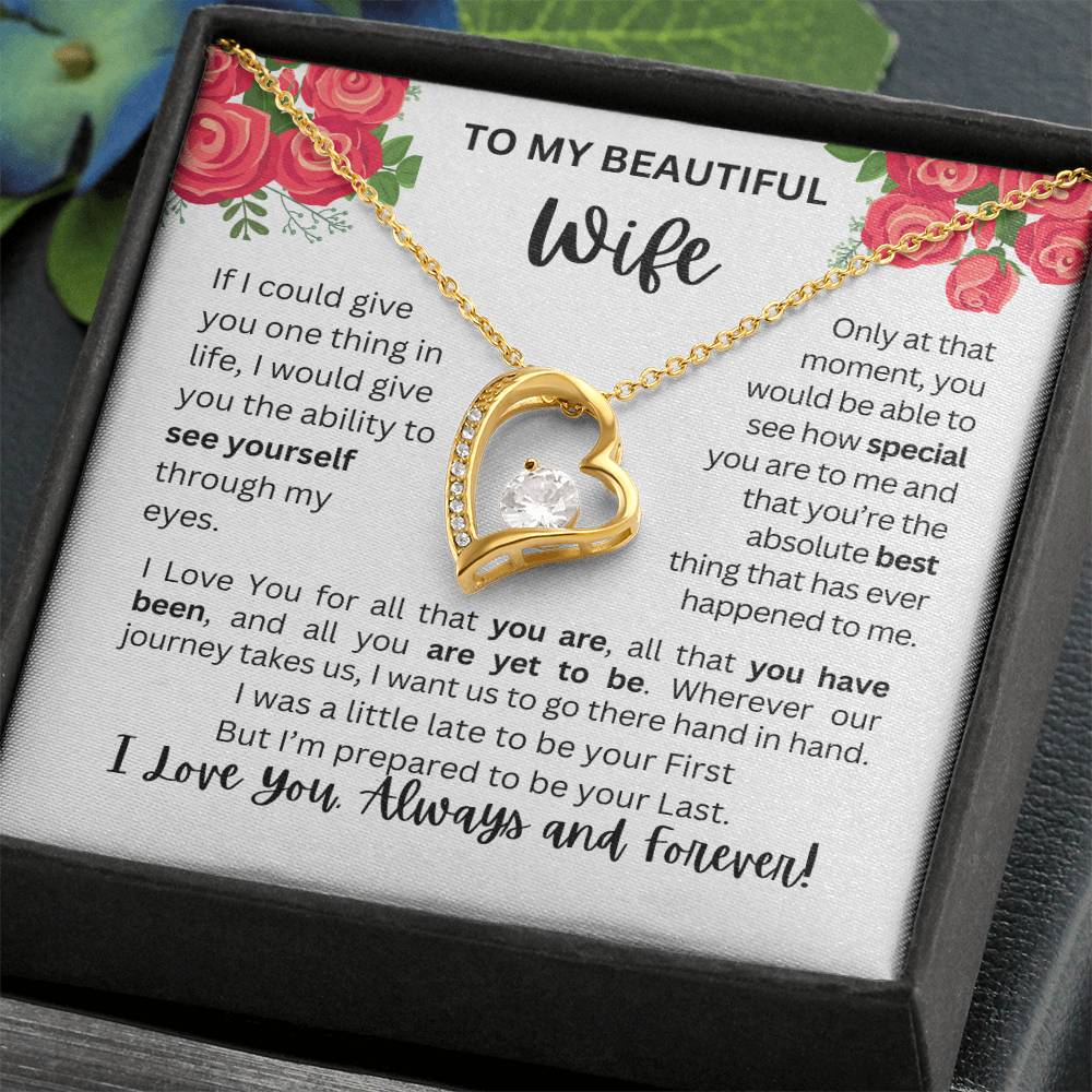 To My Wife | See Through My Eyes – Forever Love Necklace