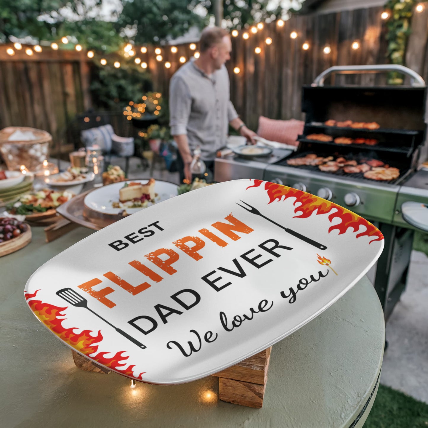 Best Flippin' Dad BBQ Platter