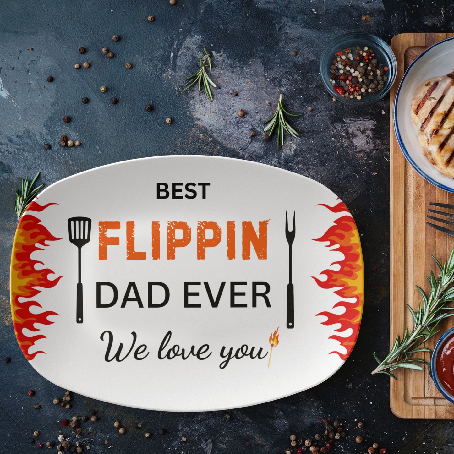 Best Flippin' Dad BBQ Platter