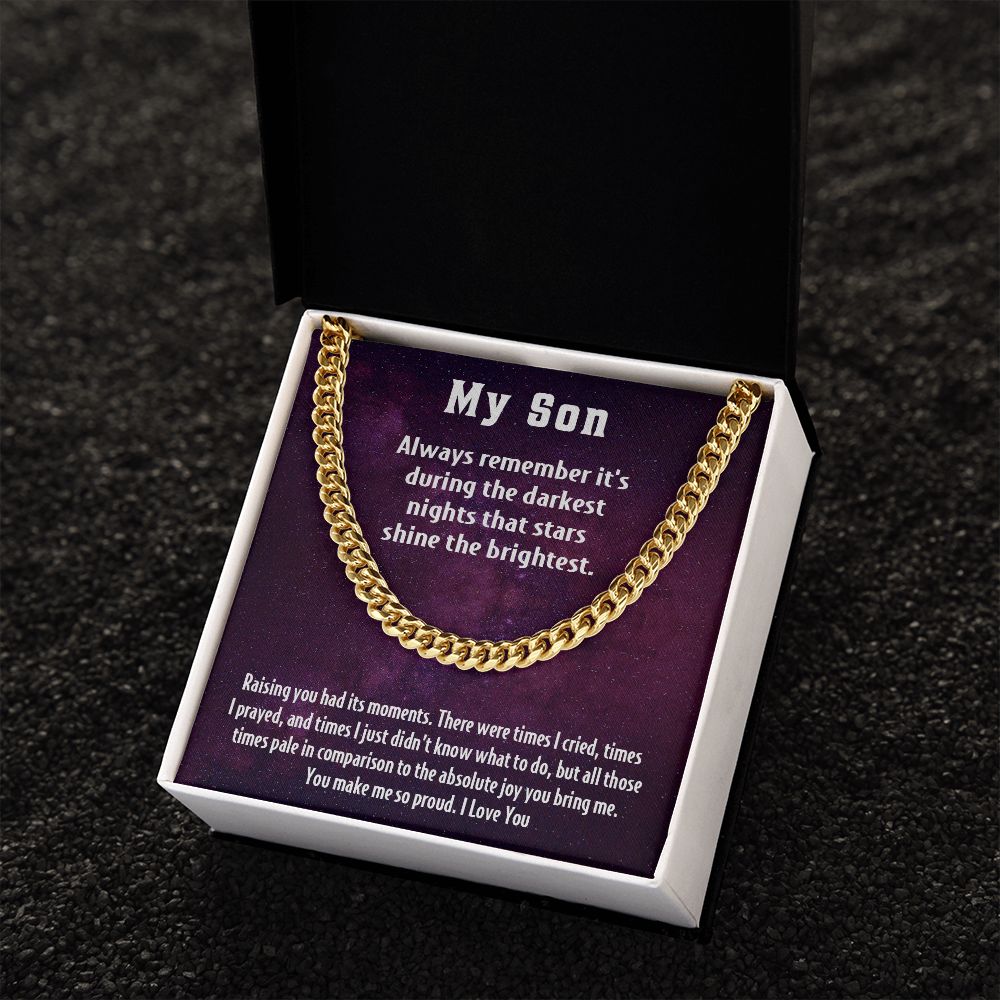 My Son | You make me so proud -  Cuban Link Chain
