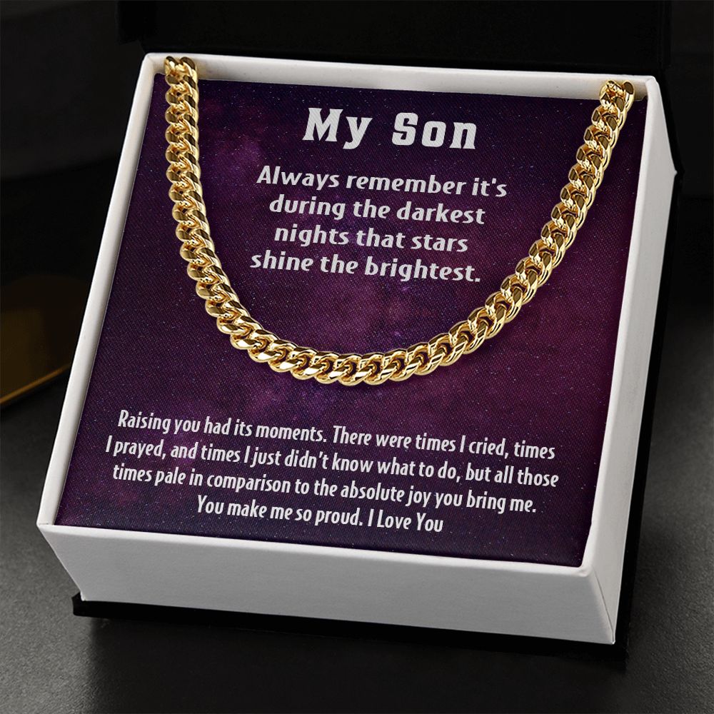 My Son | You make me so proud -  Cuban Link Chain