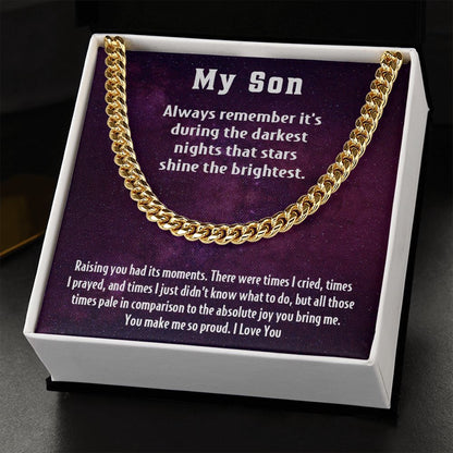 My Son | You make me so proud -  Cuban Link Chain