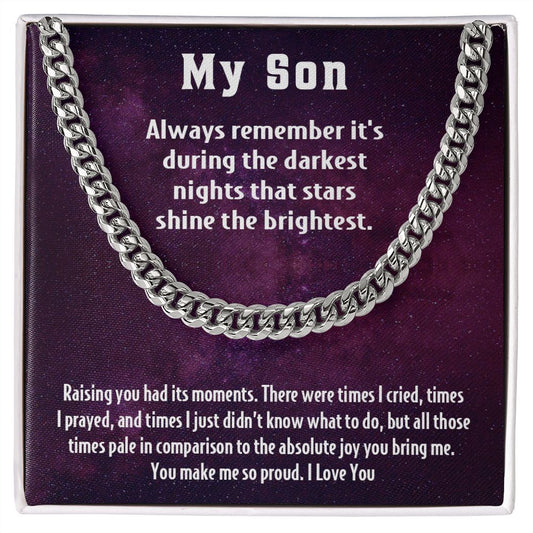 My Son | You make me so proud -  Cuban Link Chain