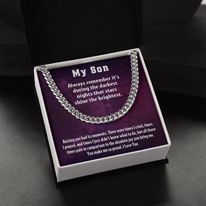 My Son | You make me so proud -  Cuban Link Chain